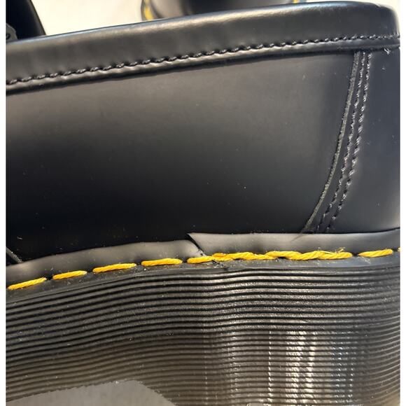 NWT Dr. Doc Martens Black Leather Platform Tassel Loafers Women's Size 9 New - Picture 11 of 14